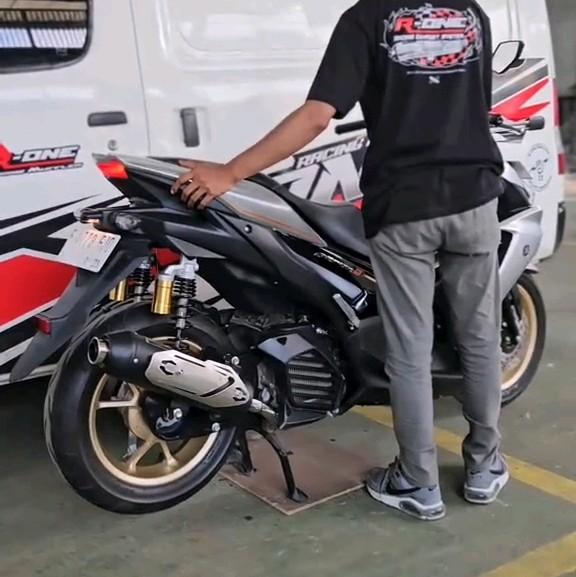 knalpot racing R one v2 seri yamaha 5
