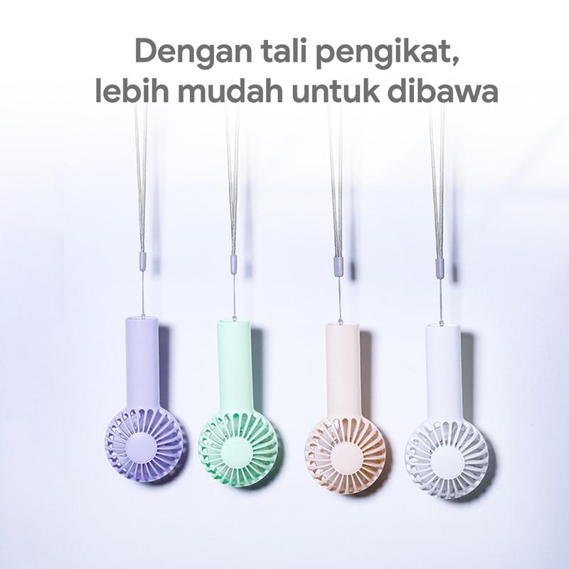 tekno_mks Mini Handheld Fan Kipas Portable Murah F11 kipas Angin 4