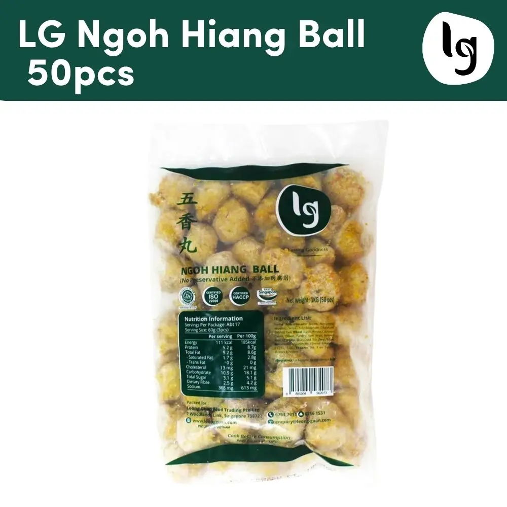 [LG Foods] LG Ngoh Hiang Ball (50pcs) 1kg - Freshly made daily