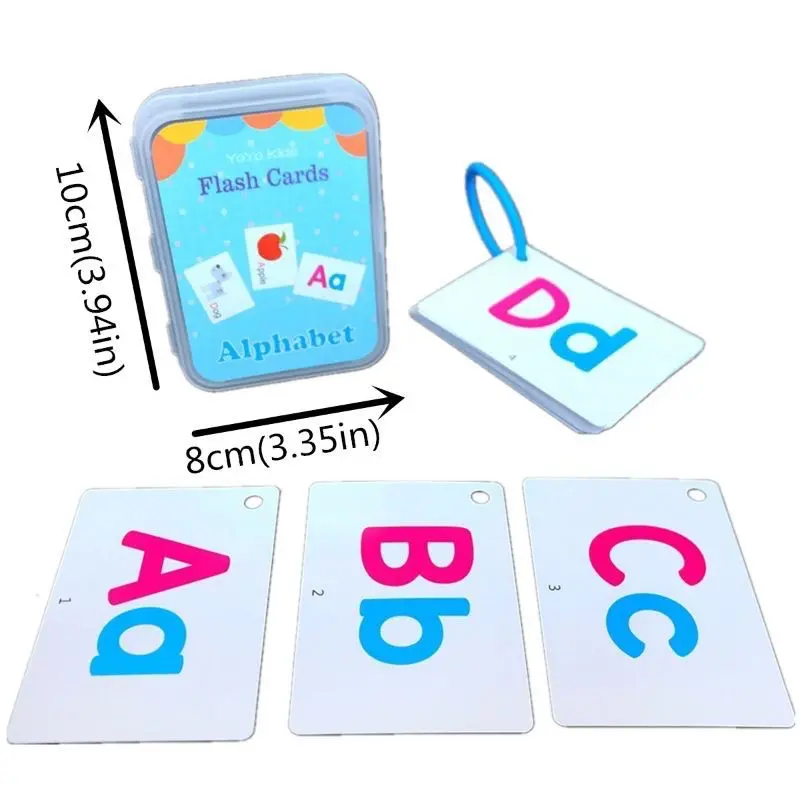 Kad ABC Early Learning Flash Card Book Kad Animal Shape Colour Body Number Alphabet Kids Education