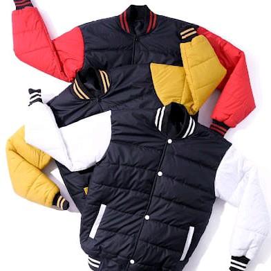 jaket bomber gelembung anak kombinasi warna motif sablon untuk usia 4-14 tahun Fashion 3