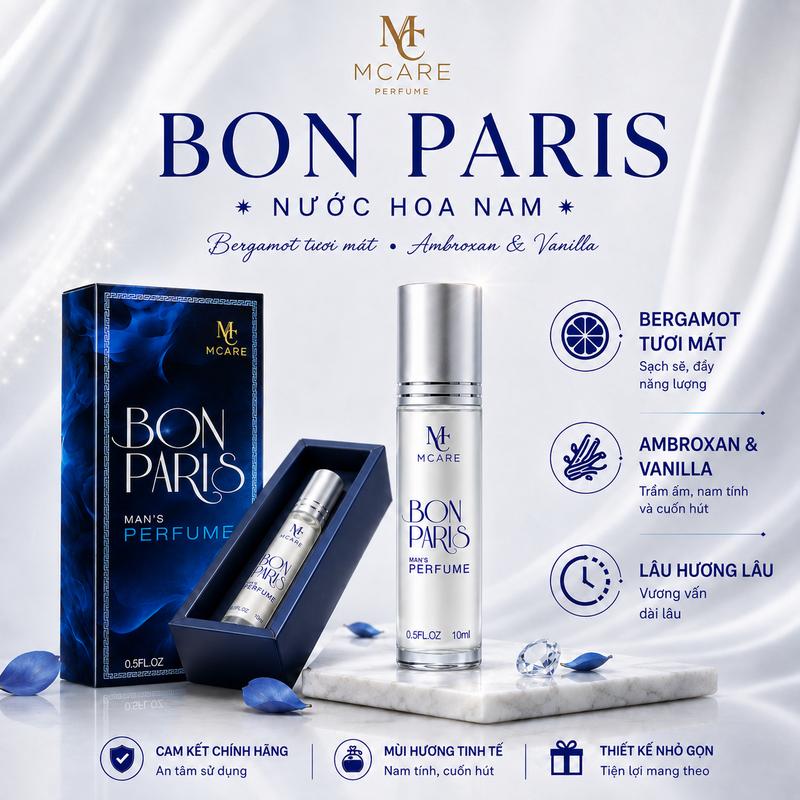 [ BON PARIS ] Nước Hoa Nam Thơm Lâu  – Chính Hãng MCARE