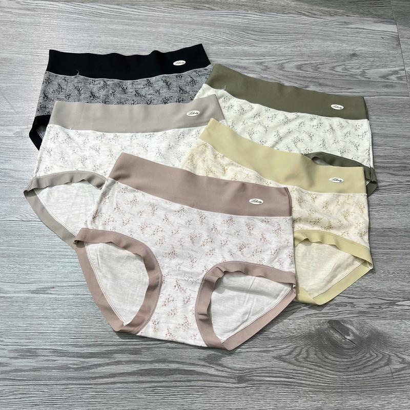 Combo 5 Quần Lót Nữ Cotton Mịn Mát - Hoa Tiết Hoa Nhí Bigsize 55-95kg