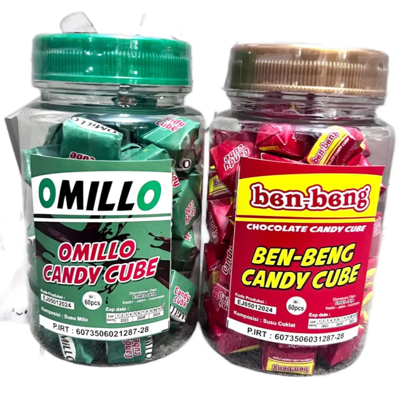 DUO OMILLO BENBENG CANDYCUBE Manis Susu Makanan permen