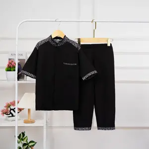 Setelan Baju Koko Anak Laki Laki 4-13 Tahun Bahan Katun Adem Muslim