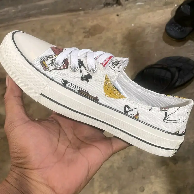 SEPATU SNEAKER WANITA  WHITE CARAKTER CAT Casual Shoes Kasual 1