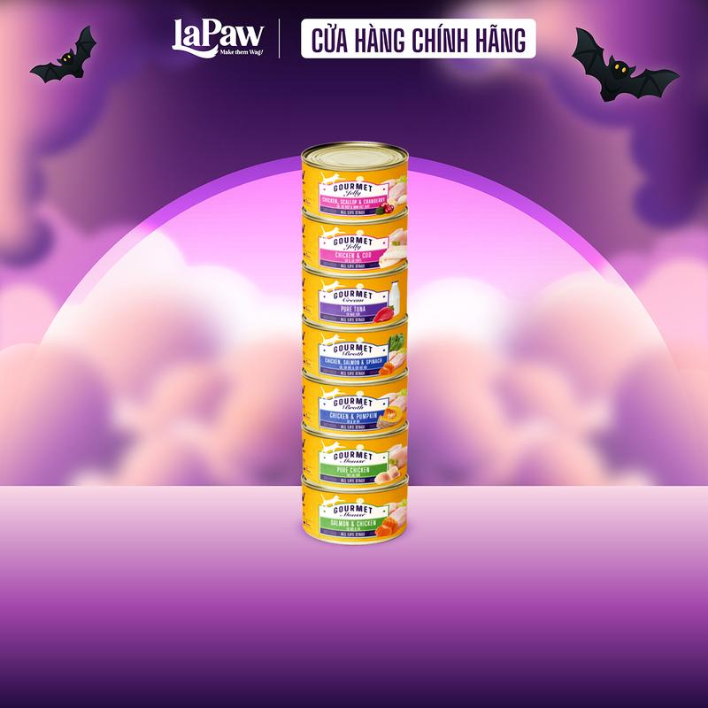 LaPaw Pate Hộp 7 ngày 7 vị thức ăn cho mèo thèm ăn mọi lứa tuổi (85g x 7)