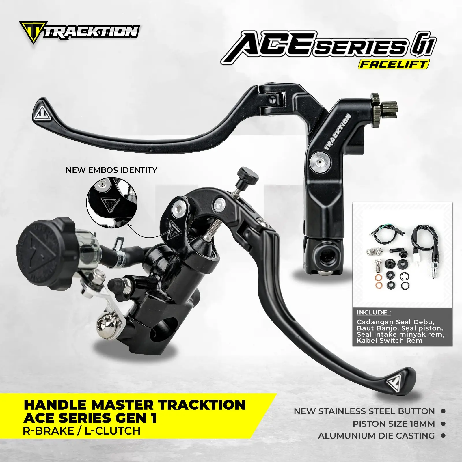 HANDLE MASTER PUMP TRACKTION ACE SERIES HMR-1 SET KOPLING