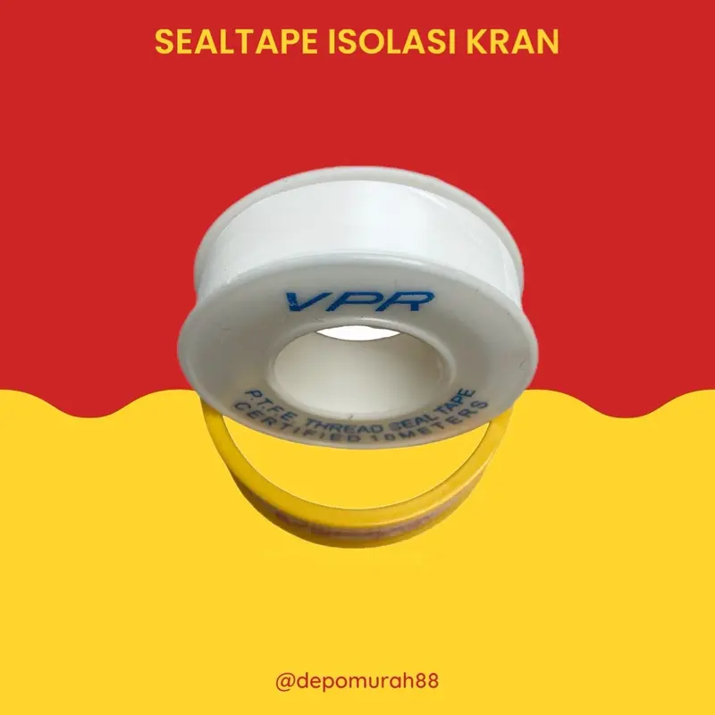 Seal Tape VPR Isolasi Keran Selotip Kran 10 Meter Perekat Kran Air 1