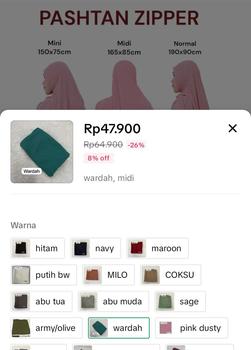Product Review of Pashtan jumbo zipper pashmina instan resleting khimar instan simpel from T**h 3