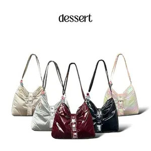 DESSERT SLINGBAG PUFFY WITH CHARM | TAS SELEMPANG 2IN1 | TAS SHOULDER 2IN1 | TAS BAHU BY ROETOE