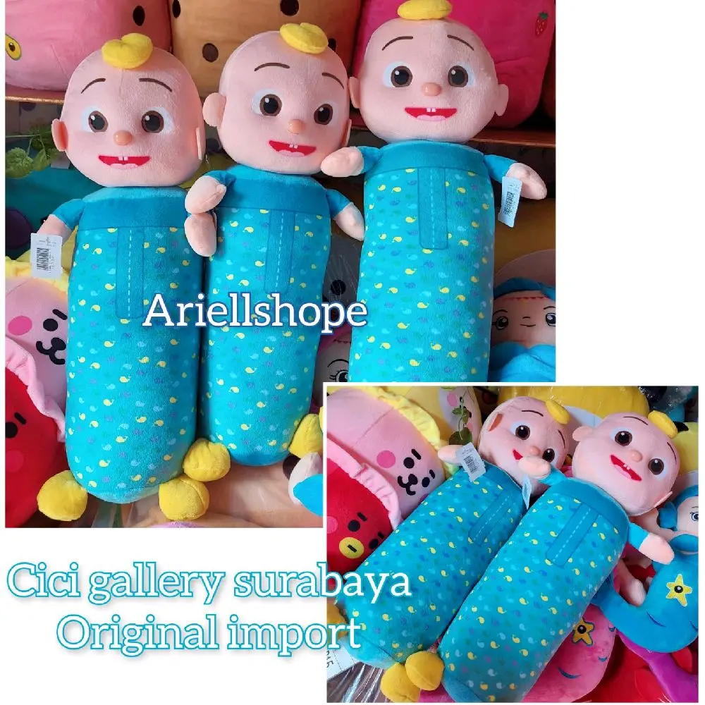 Boneka Guling cocomelons baby jojo guling anak lucu baby jj Dolls Toys Bayi Empuk