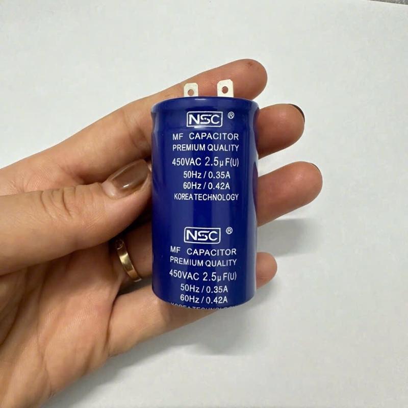  COMBO 5 Quả Tụ 2.5-3uF Tụ điện dầu Hàn Quốc 2.5uF-3uF 450V dùng cho quạt điện  Hàng Xịn   