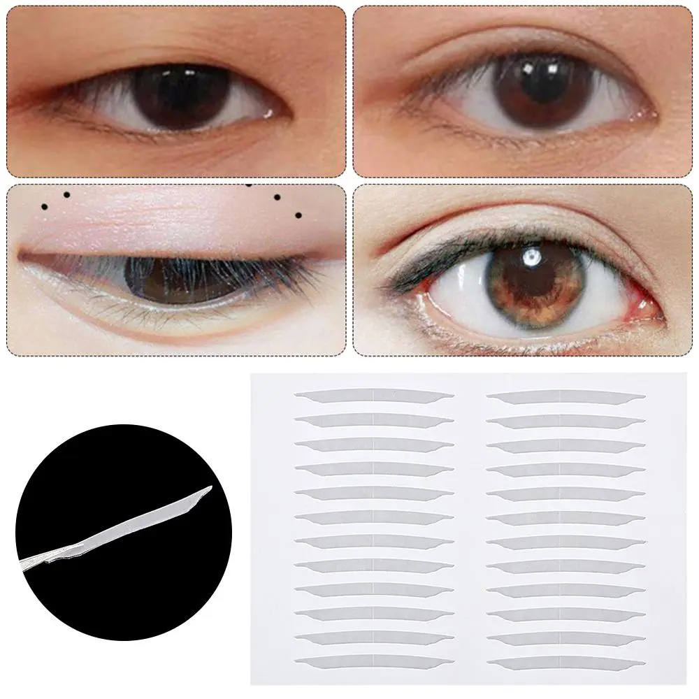 240Pairs Transparent Make up tool Self-adhesive Big Eyes Eyelid Sticker Invisible Double-fold Eyelid Eyelid Tape