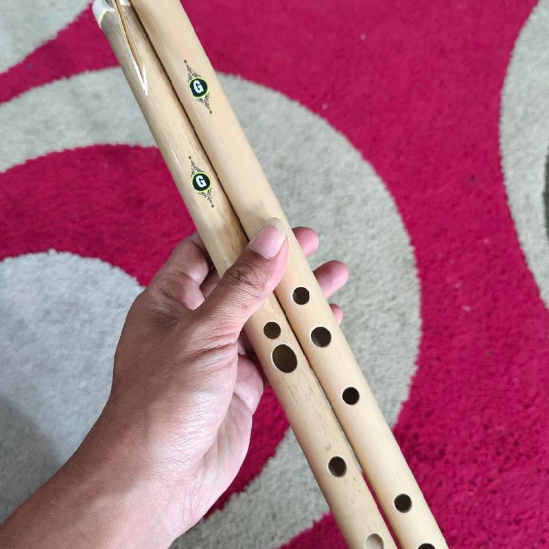 Suling Rugless suling sunda TSS satu set, suling pelog lubang 6+suling degung lubang 4 ...