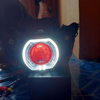Product Review of PAKET BUNDLING Lampu Utama Biled CR7 C2 Gen 2 Original Golden Shell Blue Lens Plus Devil Eye Premium Biled Flat Cut High Low from i** 0