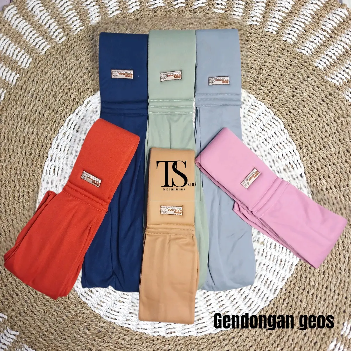 Gendongan Bayi Samping Geos Busa Polos Bahan Kaos Busa Empuk Terbaru - Instan Premium