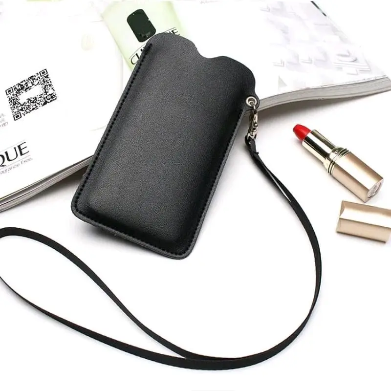 [DISKON]Sastore-tas dompet wanita gantung leher hangging/tas hp polos/cod Selempang lipatwanita 4
