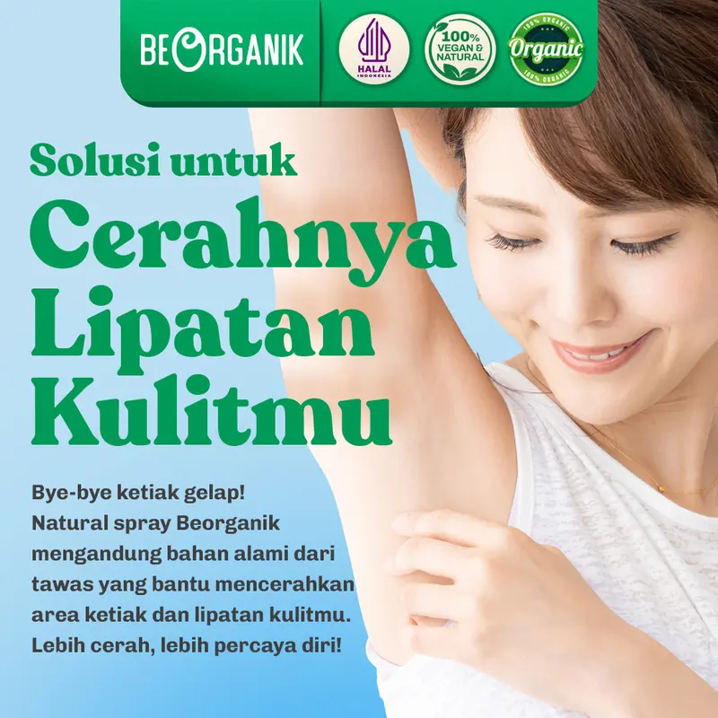 Tawas Spray Beorganik ORIGINAL / Crystal Deodorant / Natural Deodorant Spray Untuk Bau Ketiak/Tubuh 2