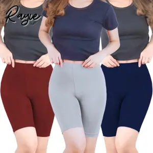 3 Pcs Celana Shot Wanita Dewasa Bahan Spandeks Premium Berat Badan 25-120 KG / Legging Pendek  Shortpants