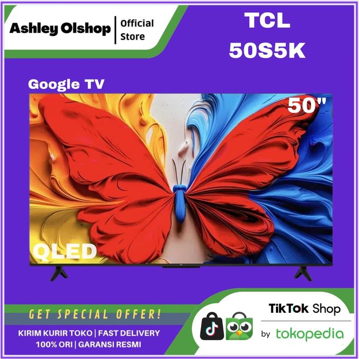 Gambar QLED TV TCL 50 Inch 50S5K Google TV FHD TCL 50S5K S5K TV TCL 50 Inci dari Ashley Olshop Official Store Kota Administrasi Jakarta Utara Tokopedia