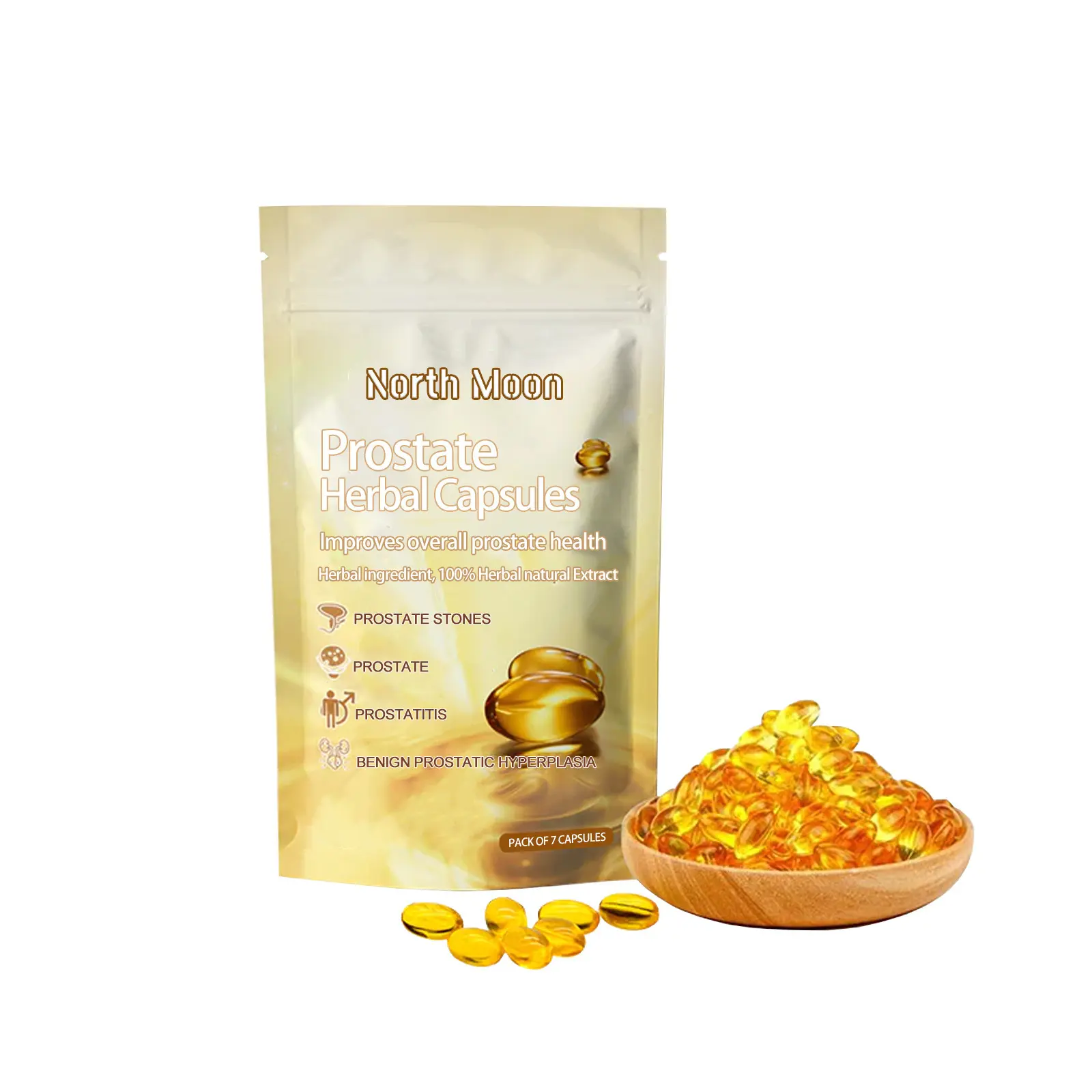 North Moon Capsules relieve male prostatitis discomfort | protect and warm the kidneys