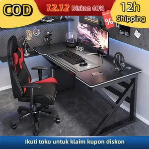 Meja Komputer Meja Gaming Meja kantor Meja Laptop Meja Belajar Meja Kantor Serbaguna Meja Komputer Shaped Serat Karbon 160CM Furniture