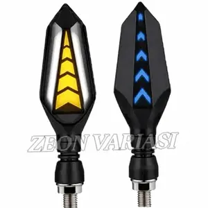 COD 4 PCS Lampu Sein Running Led Motor Sen Panah 2 Sisi Sen Running Kiri Kanan Sen Vixion Tiger Cbr Ninja Xabre Byson Klx Crf Scorpio Megapro Cb Termurah | Hot Item