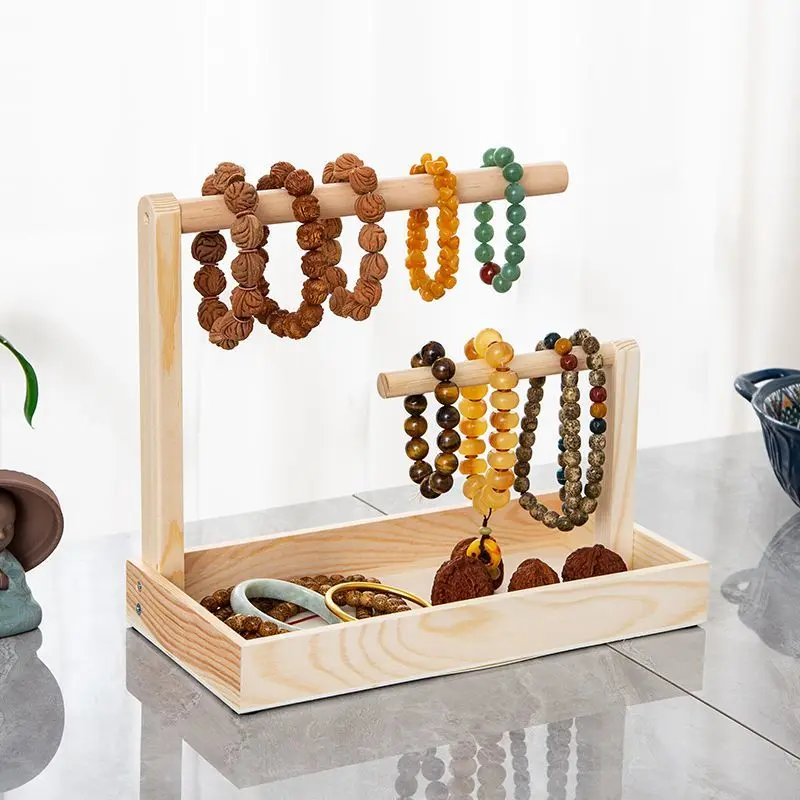 Giá Đựng Vòng Tay, Dây Treo Trưng Bày Đồ Trang Sức, Làm Bằng Gỗ Nguyên Khối, Giá Đựng Chìa Khóa, Thích Hợp Cho Vòng Tay, Hạt Phật, Giá Đựng Đồ Trang Sức, Giá Đựng Ngọc Bích Đá Cổ 7