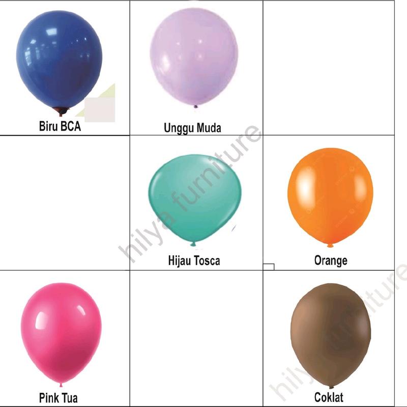 Balon latex DOFF 12 Inch | Balon Dekorasi | Balon ulang tahun 1