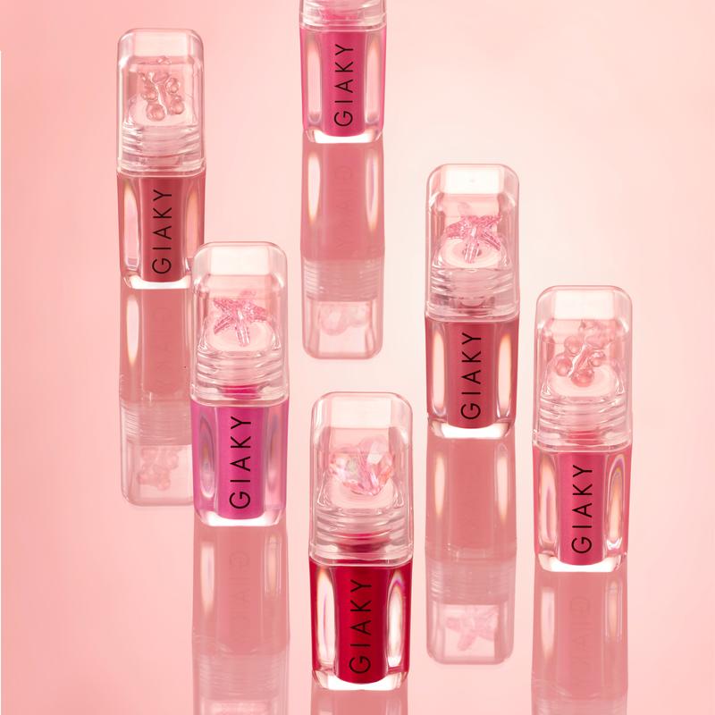   NEW  Combo 6 - Má hồng kem Gia Kỳ chứa nhũ ngọc trai dưỡng ẩm lâu trôi lành tính diu nhẹ cho da Hydrating & Shimmering Liquid Blush - 5g Mỹ Phẩm Cosmetic Trang Điểm 