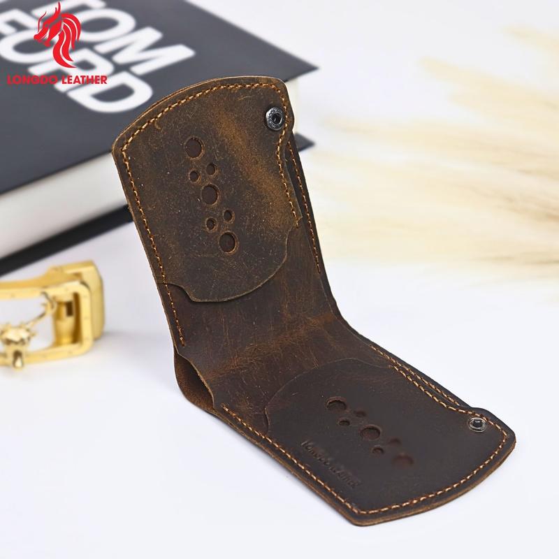 Ví da nam đẹp chất liệu da bò sáp ngựa điên thương hiệu Longdo Leather - B17 