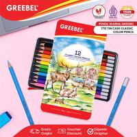 Gambar GREEBEL Pensil Warna / 12 Warna Classic Color Tin Case (1712) / Colored Pencil / Warna Lebih Nyata - 1712 ( 12 WARNA) dari GREEBEL Kota Administrasi Jakarta Barat 3 Tokopedia