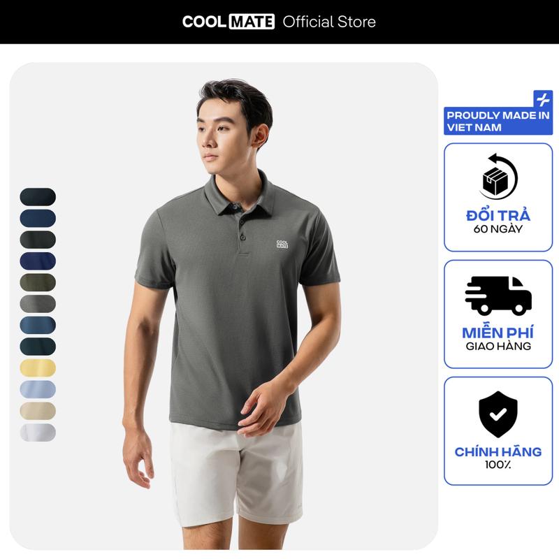 Áo Polo thể thao nam ProMax-S1 Logo thoáng khí thấm hút tốt Coolmate Livestream