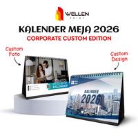 Gambar WELLEN PRINT - Cetak Kalender Meja Custom Corporate Edition /  Print Kalendar Duduk Unik Aesthetic Ukuran A5 / Calendar Korporat Landscape - KDC 01 dari WELLEN PRINT OFFICIAL Kota Administrasi Jakarta Selatan 1 Tokopedia