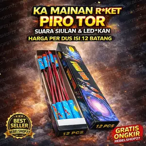 1 Dus Isi 12pcs Confetti Party PIRO ROKET TAR Dekorasi Festival