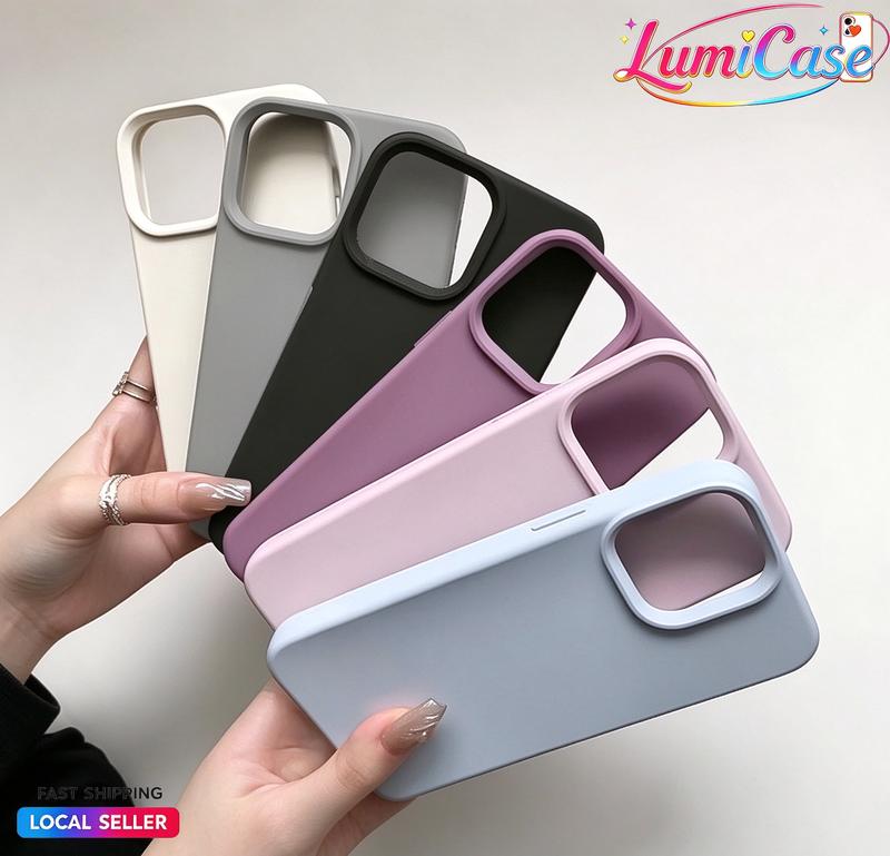 Ốp Lưng iPhone TPU Đệm Nhung Chống Bẩn Bảo Vệ Camera 6/6plus/7/8/plus/x/xs/12/13/14/15/16/17/18/pro/plus/promax