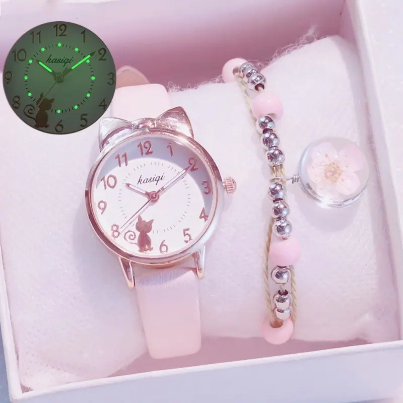 ST- Jam Anak-Anak tahan air Wanita Pria bercahaya Linous Digital ple Waterproof Wah