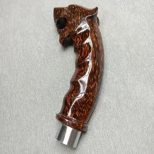 gagang golok siap pasang / gagang golok  model macan kayu aren / handle pisau dapur