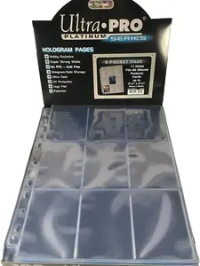 Ultra Pro 9-Pocket Platinum Page for Standard Size Cards Box (10 Page)