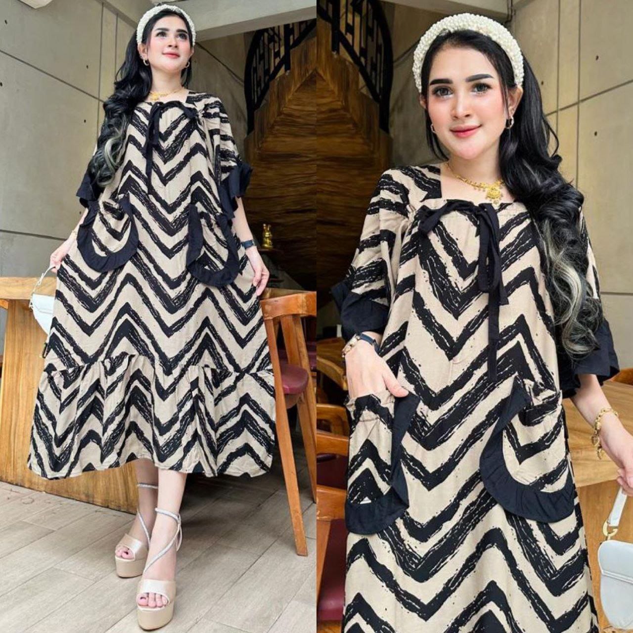 LADY DRESS DASTER RAYON LD 125 MODEL TERBARU / DASTER RAYON POLOS / DASTER JUMBO