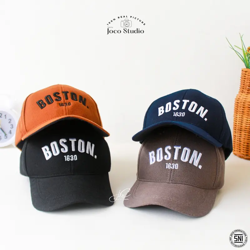 Jocoproduction - Topi Fashion Anak Unisex Laki Laki Perempuan Topi BASEBALL Anak Cewek Cowok Premium 2 tahun – 7 tahun Bordir BOSTON Denim 2