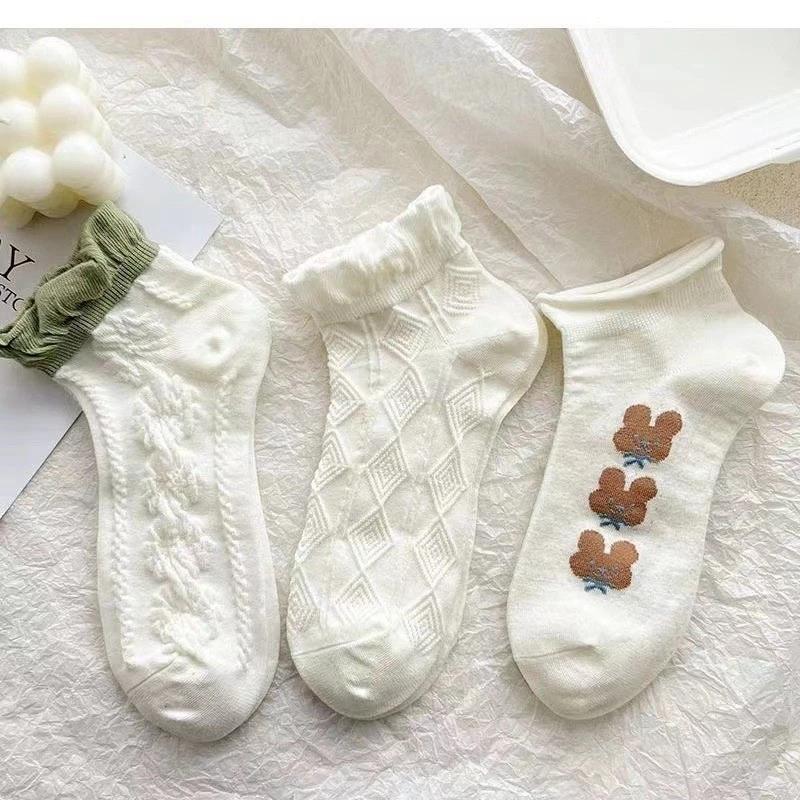 Kaos Kaki Ankle Dewasa Short Socks Unisex Kaus Kaki Semata Kaki Cod 9077 - Pendek, Wanita 1