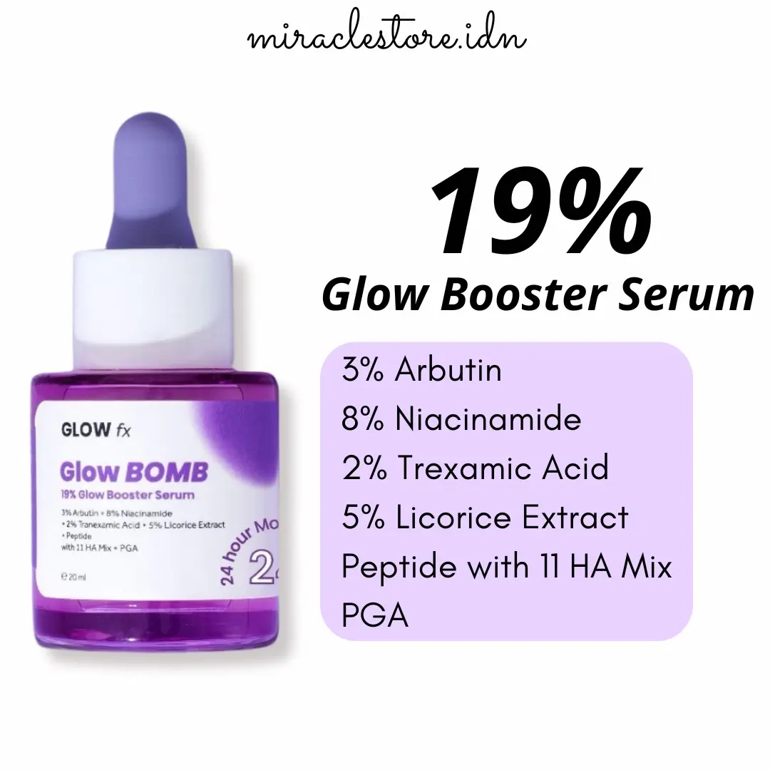 READY! GLOW FX Glow Bomb Serum - Serum Glowing & Bekas Jerawat 19% Brightening Power GLOWFX BOMB SERUM