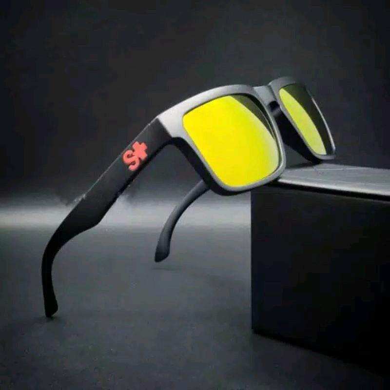 Kacamata hitam keren anti UV S+ cocokBuat mancing dan berkendara  COD Eyewear Sunglasses Pria Frame Lensa Dewasa 8