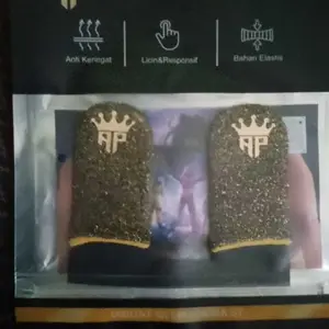 Sarung Jempol Gaming AP King V2 Logo Reflective Free Sensitifitas Game | Aksesoris Game Free Fire & Mobile Legends By Andra ST