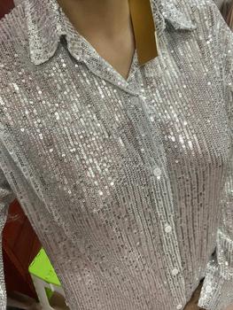 Product Review of Áo Kim Sa Nhũ BlingBling A10 Women  -> Sơ Mi Nữ Dáng Giấu Quần Form Rộng by @ngoctienstore Nhung from T**g v** 0