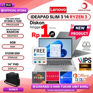 LENOVO IDEAPAD SLIM 3 14 RYZEN 3 7320 8GB 512GB W11+OHS 14"FHD