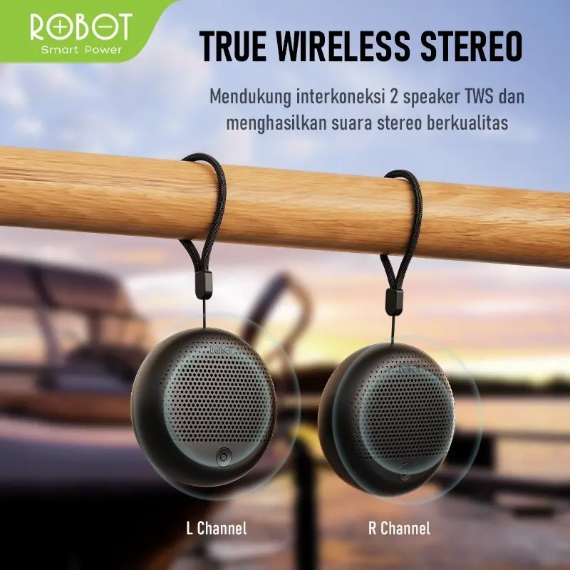 Robot RB30 Mini Portable Bluetooth Speaker 5.1 Wireless Speaker TWS 4