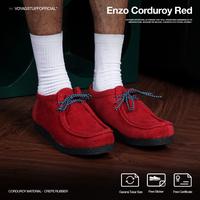 Gambar Voyagstuffofficial - Enzo Corduroy Red - Sepatu Chunky Wallabee Pria - 38, RED dari Voyagstuff_NEW Kab. Bandung 1 Tokopedia